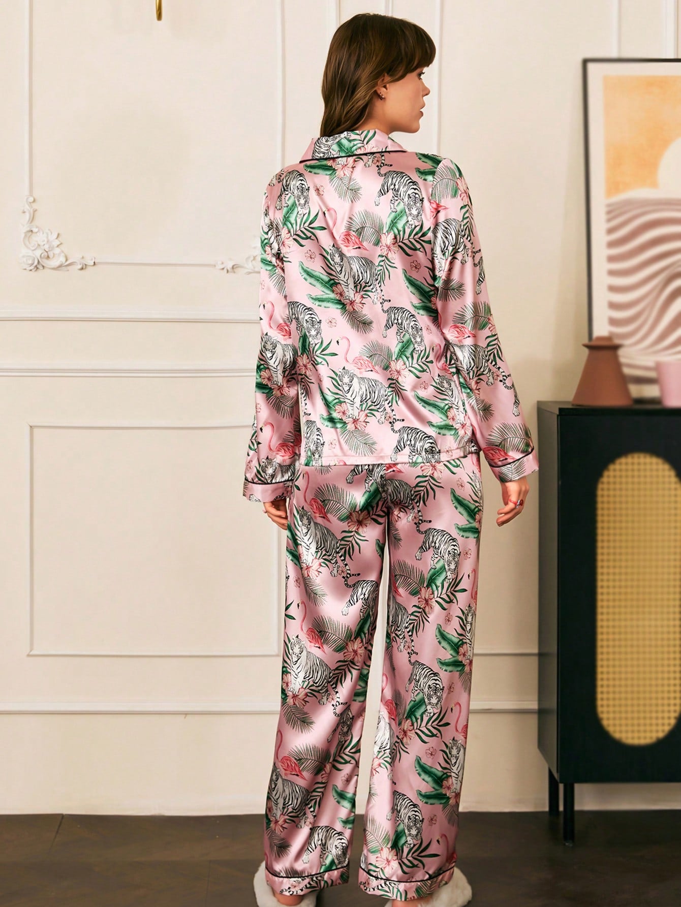 Blush Jungle Tiger Pajama Set
