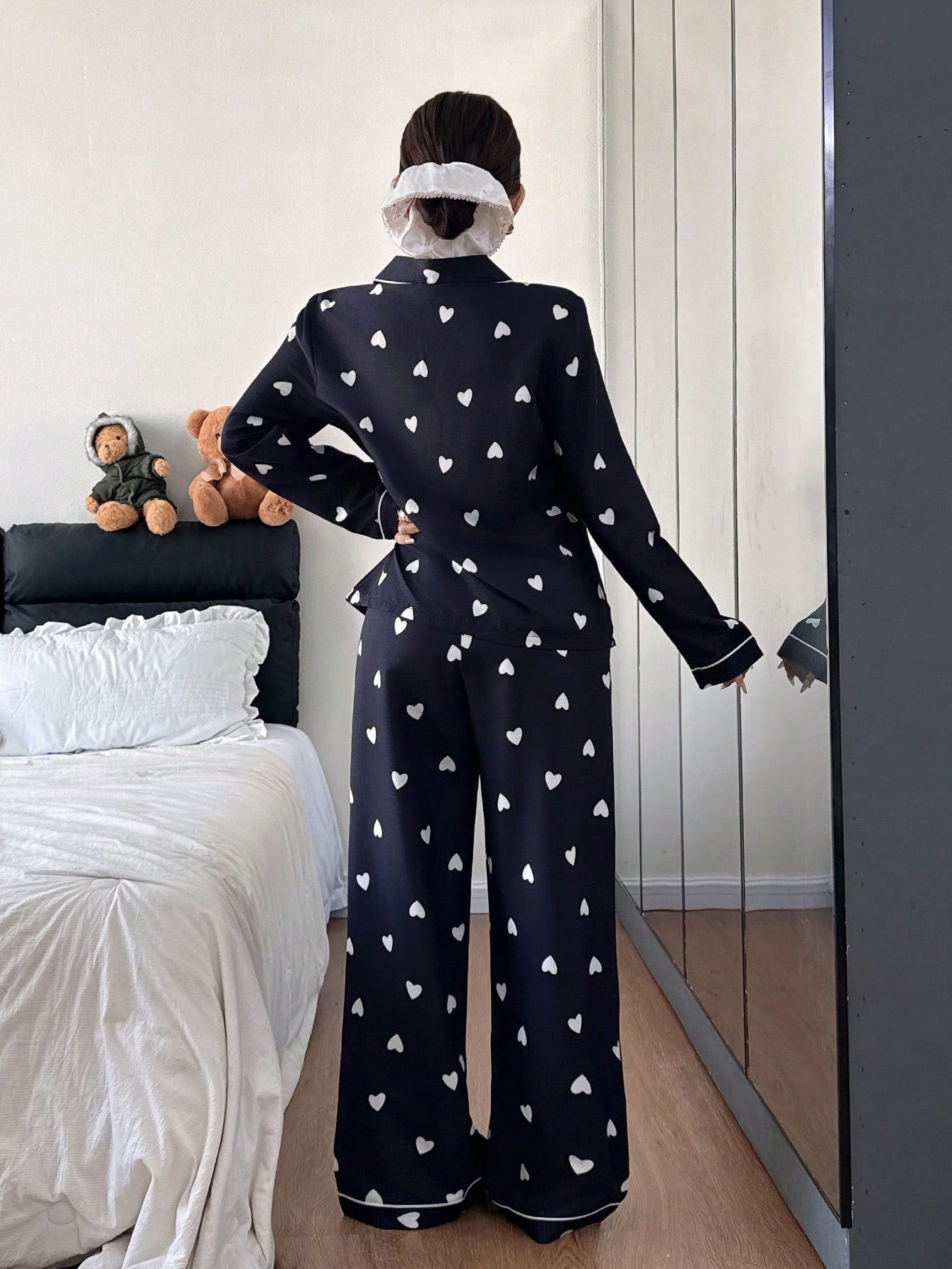 Midnight Heart Classic Pajama Set
