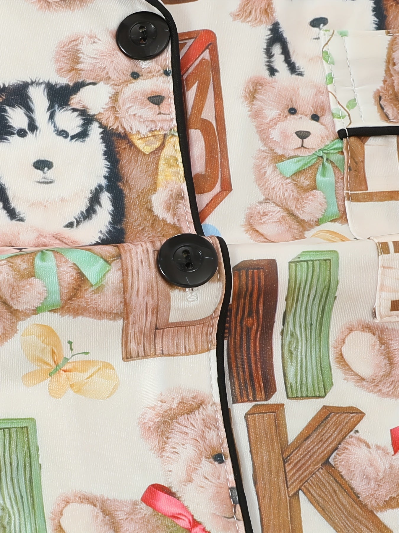 Teddy Alphabet Fun Nightwear Set (3-Piece Combo)