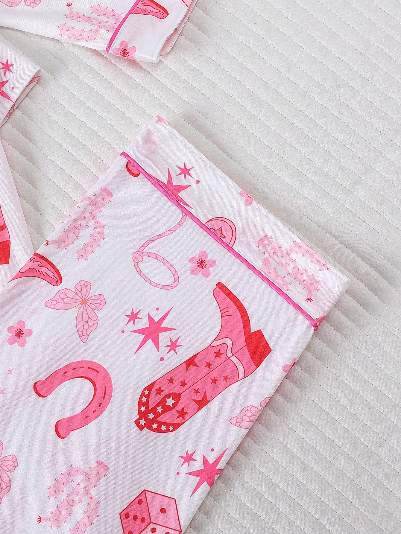 Lucky Cowgirl Printed Pajama Set