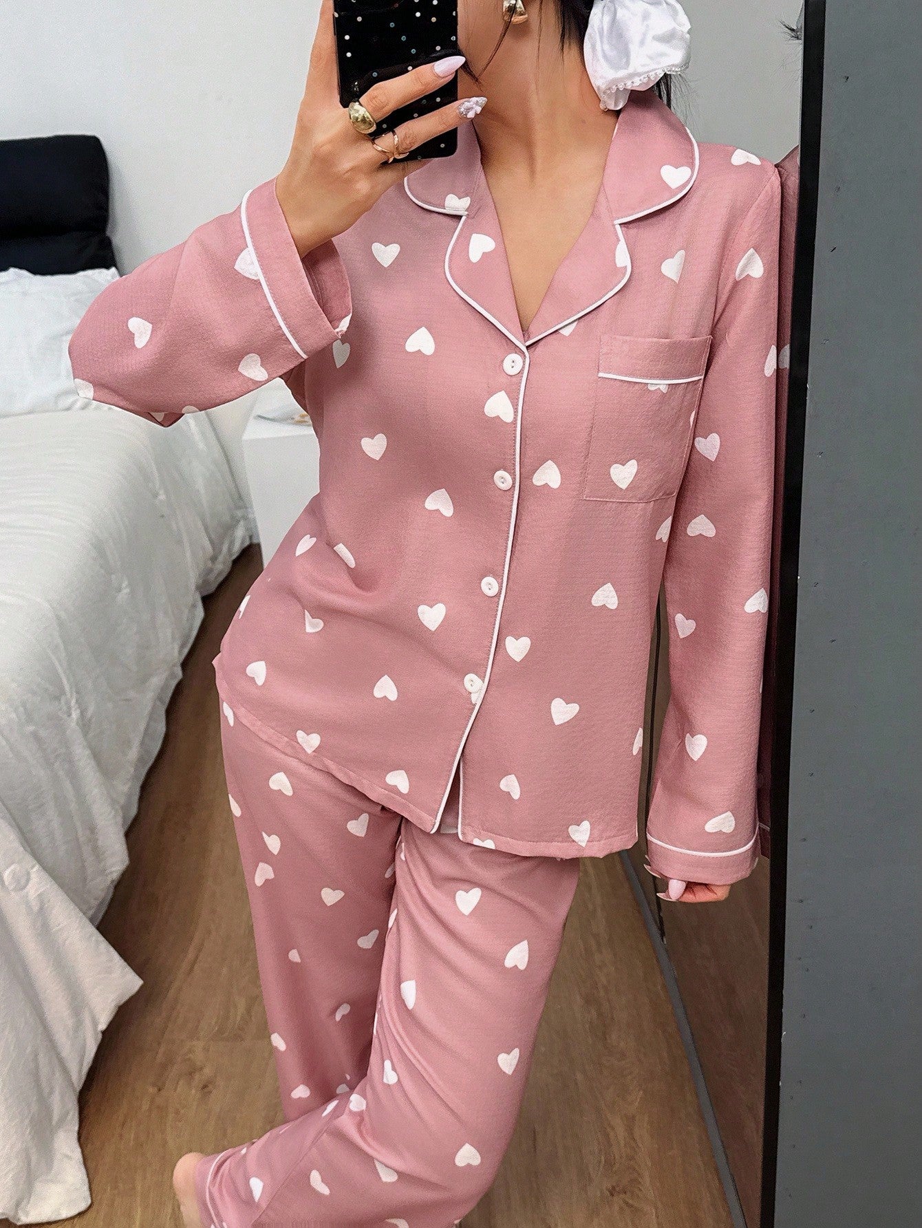 Blush Heart Lounge Pajama Set