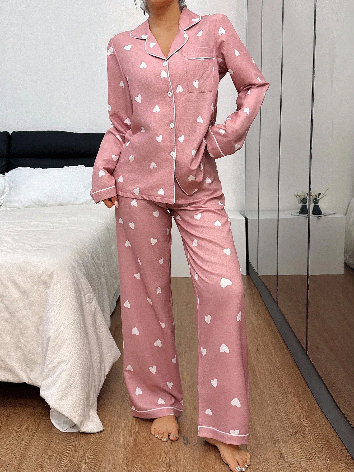 Blush Heart Lounge Pajama Set