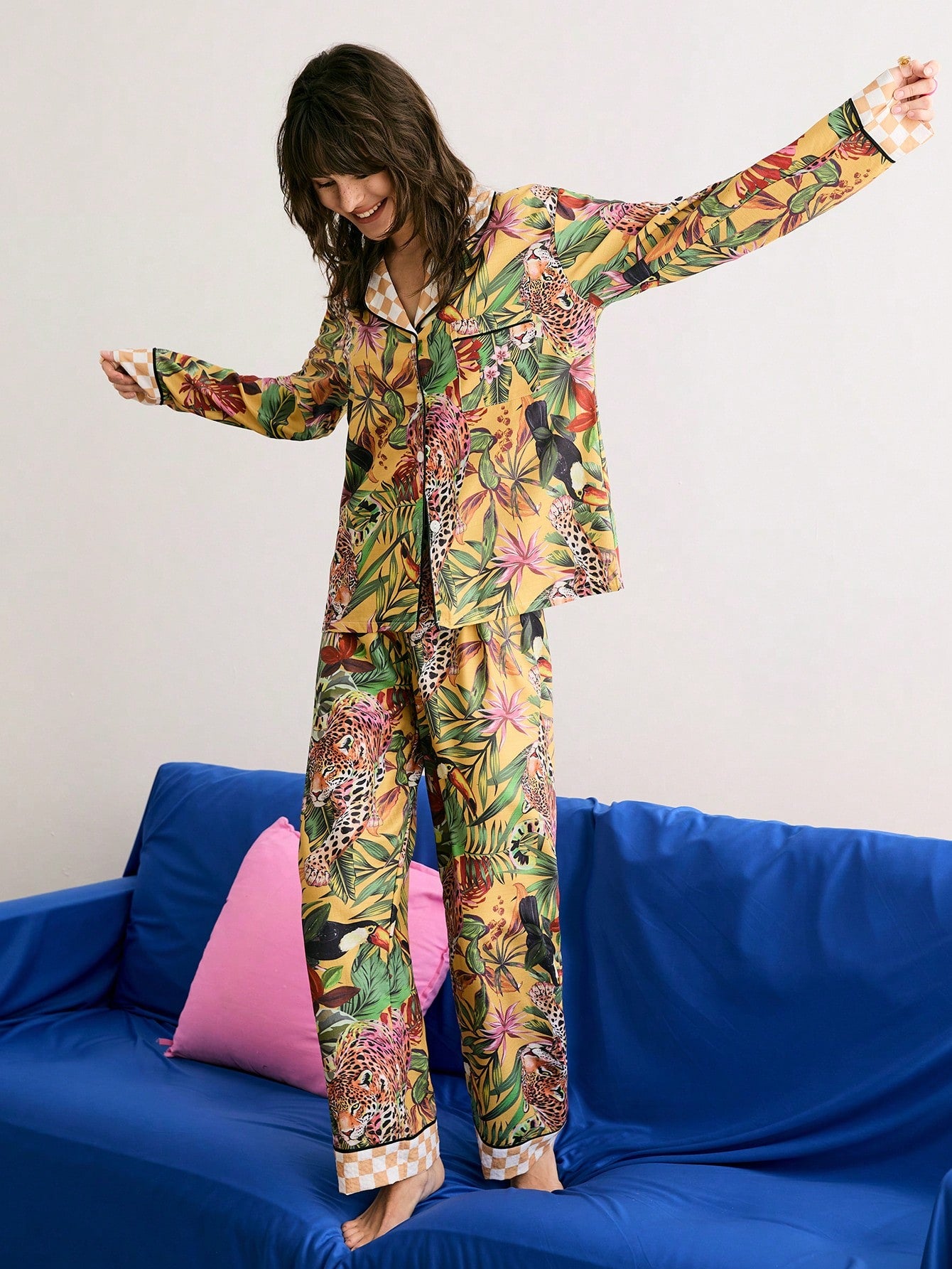 Golden Jungle Luxe Pajama Set