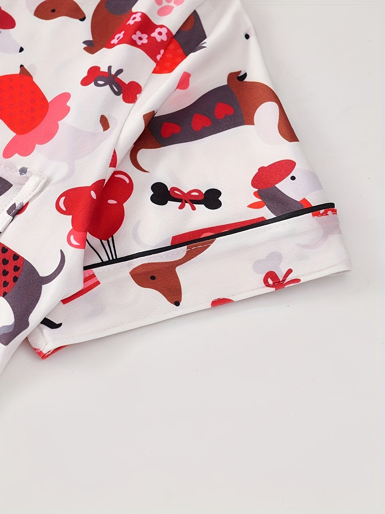 Pawfect Love Dog Print Nightwear Set (3-Piece Combo)