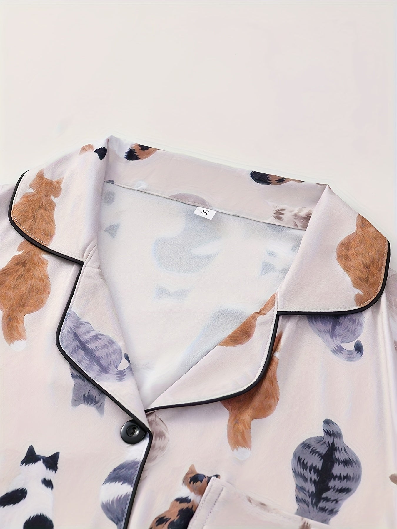 Cozy Cats Printed Nightwear Set (3-Piece Combo)