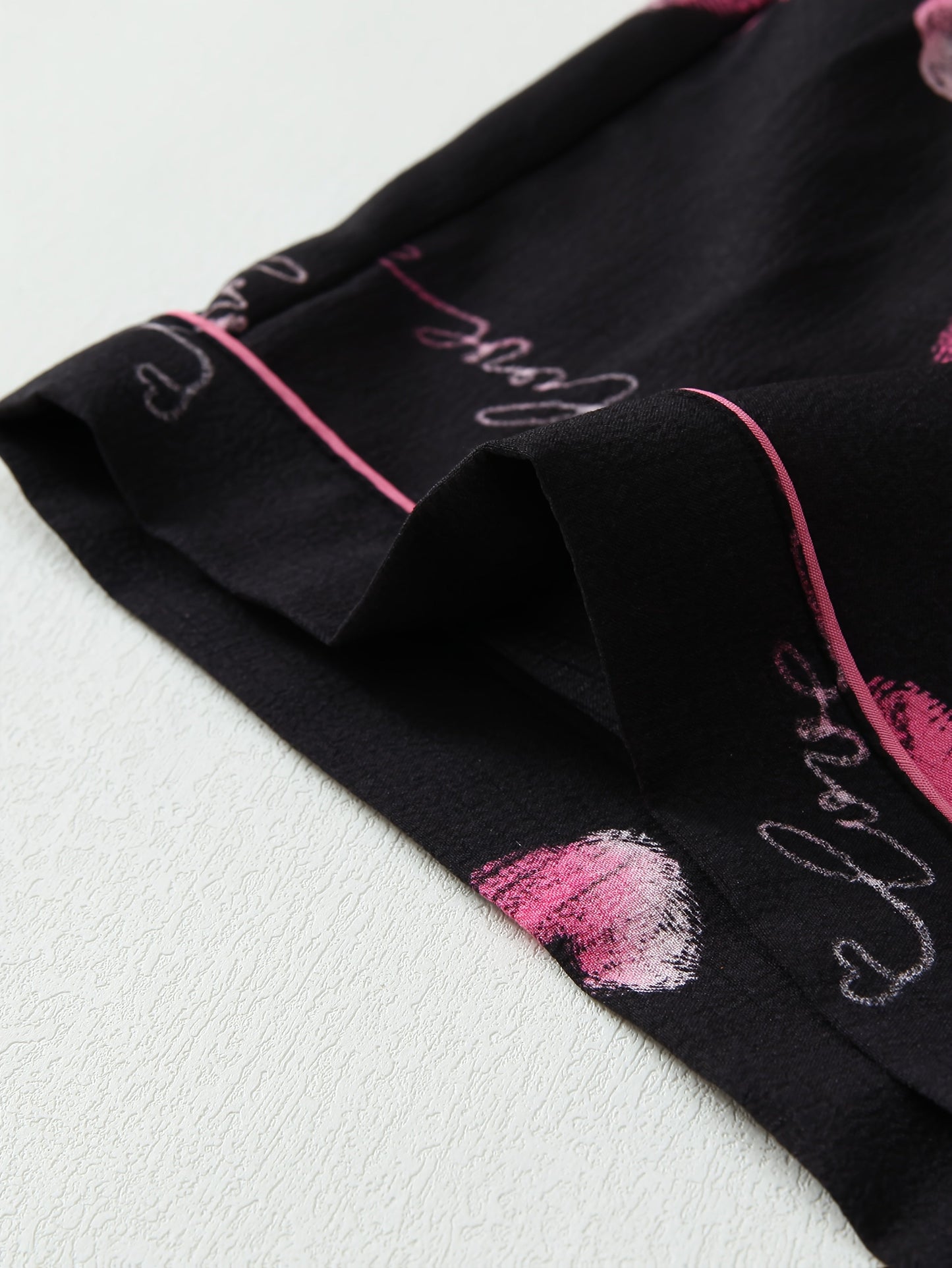 Midnight Kiss Pajama Set 💋✨